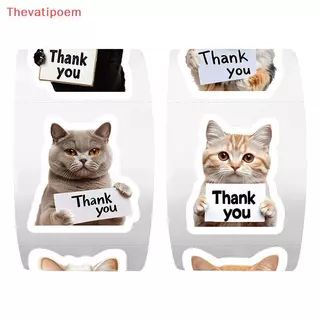 [Thevatipoem] 500 ชิ้นสุนัขขอบคุณสติกเกอร์ม้วนน่ารักลูกสุนัขป้ายกาวแท็กสําหรับสนับสนุนธุรกิจขนาดเล็กของฉันซองจดหมายซีลบรรจุห่อ DIY หัตถกรรมตกแต่งร้านขายสัตว์เลี้ยง Hos