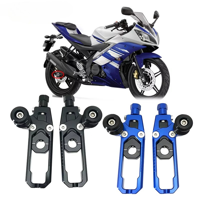RT รถจักรยานยนต์ด้านหลังล้อเพลาบล็อกโซ่ Adjusters Tensioners ชุดสําหรับ YAMAHA R15 V3 MT-15 MT15 MT 