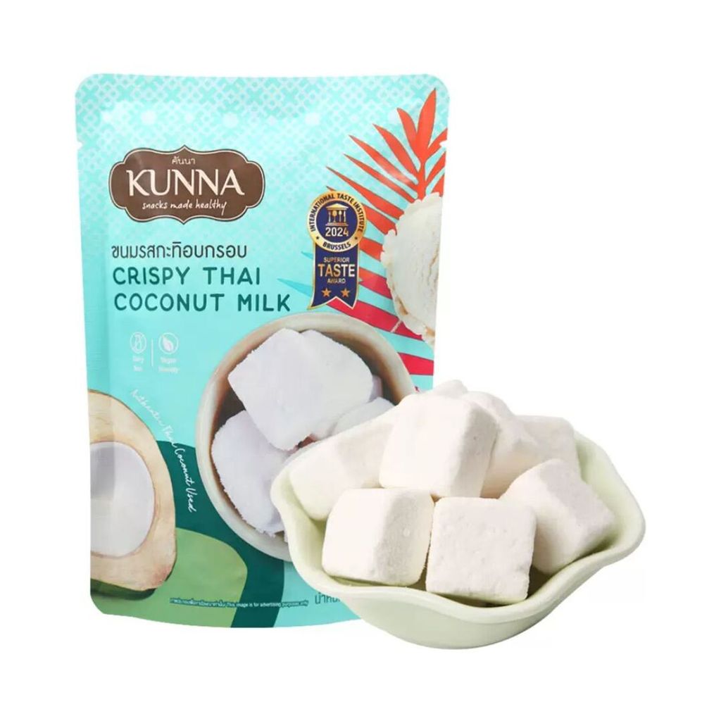 Box Box Horse Daigou Thailand Kunna Freeze-Dried Coconut Nuggets Coconut Freeze-Dried Casual Snacks 