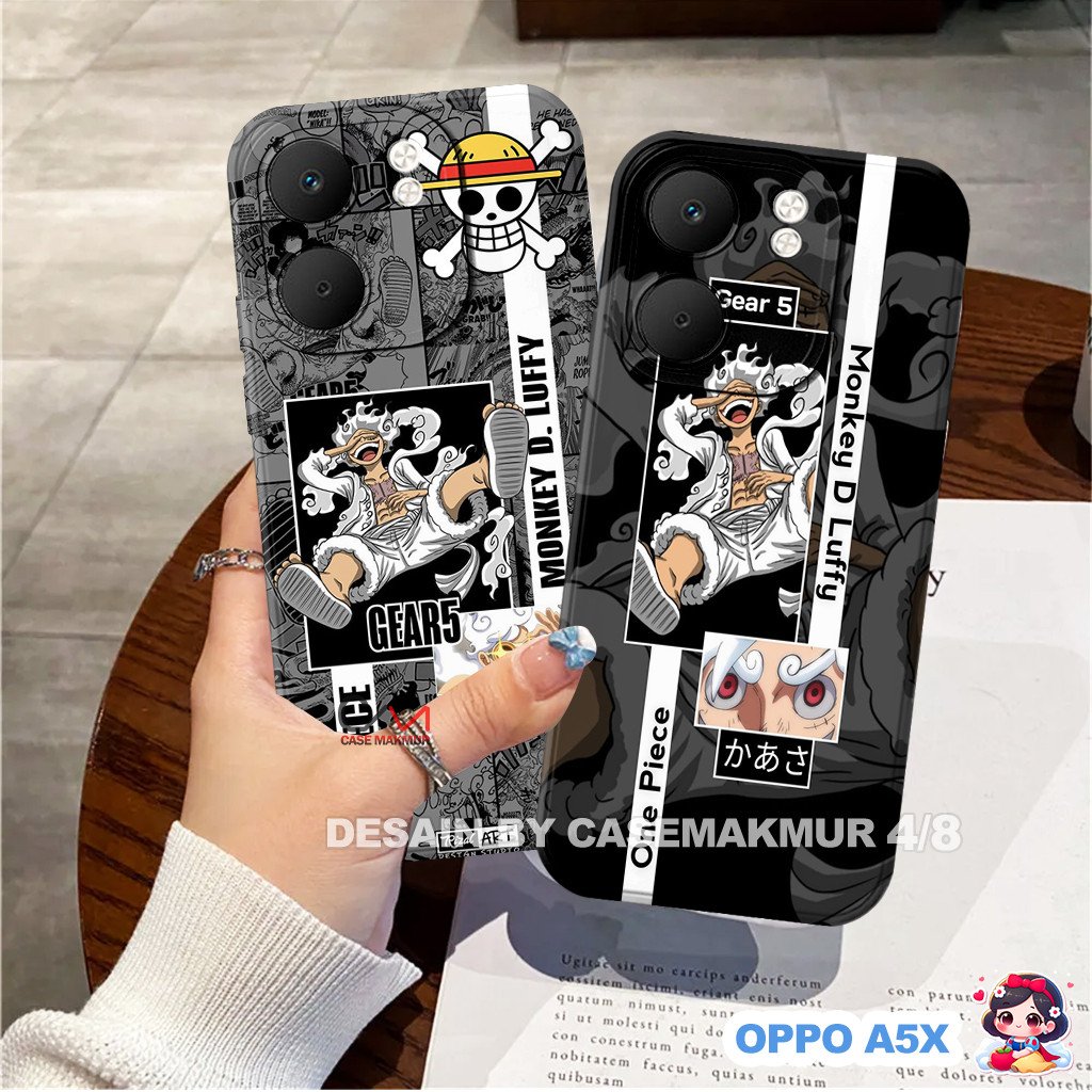 เคส OPPO A5X 2025 / A5 4G / A5i Pro 4G 5G - เคส Softcase Pro Camera Anime Pirate Motif