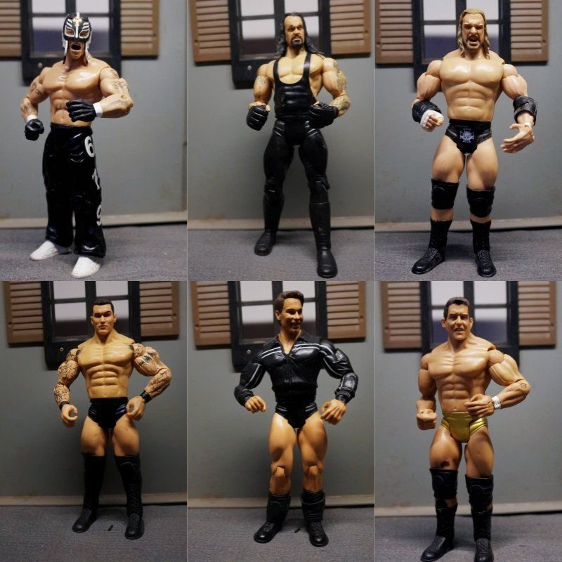 □JAKKS WWE ของแท้ นักมวยปล้ํา Occasionally John Senarel HHH Landiorton Big Arm Non-Movable+หุ่นโมเดล