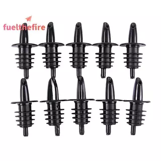 [Feel] 10 ชิ้นฟรี-โฟลว์ขวดเหล้า Pourer ขวดพลาสติก Pourer Liquor Pour Spouts Bar อุปกรณ์ไวน์ [ใหม่]
