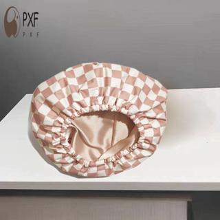 หมวกอาบน้ําลายสก๊อตกันน้ํา-ดูแลเส้นผมสองชั้นสําหรับผู้หญิงสิ…