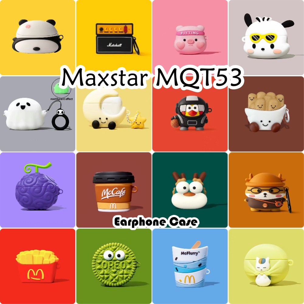 ส่วนลดFor Maxstar MQT53 Case Casing Soft Silicone Creative Cartoon Headphone Case Cover NO.2