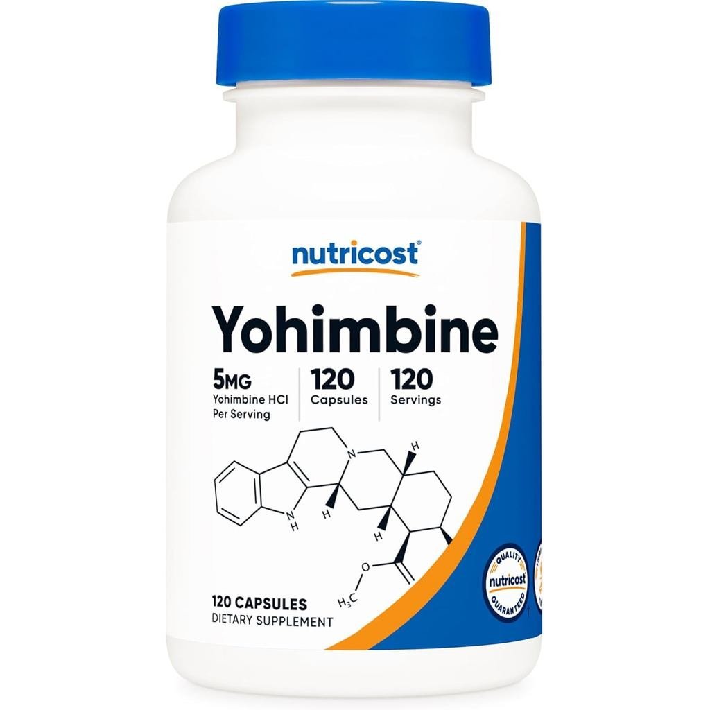 Nutricost Yohimbine HCl 5mg, 120 แคปซูล - ปราศจากกลูเตนและไม่ใช่จีเอ็มโอ