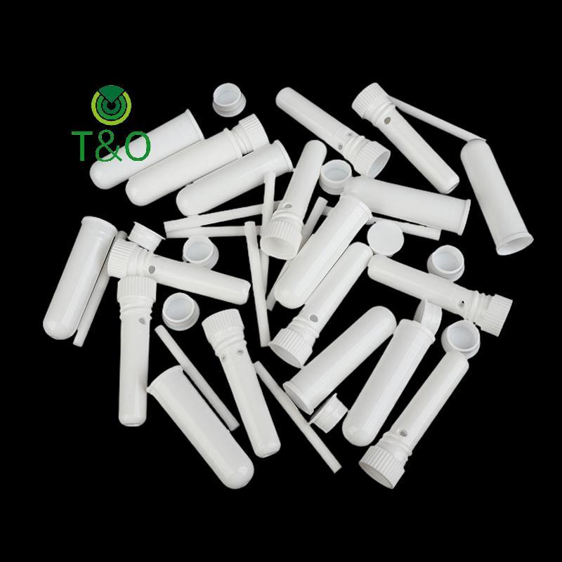 [T&OT] 10 ชิ้นหลอดยาดมเปล่ามายาดมแท่งด้วยสําลีไส้ตะเกียงรีฟิลหยด [ใหม่]