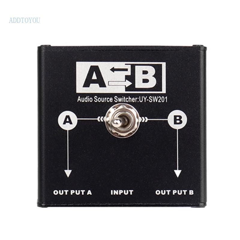 3C Multiple Source Sound Switcher 3 5 มม.กล่องสลับโลหะสําหรับลําโพงหูฟังสตูดิโอแอพพลิเคชั่น