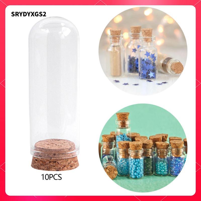 [Srydyxgs2] 10 ชิ้นแก้วโดมอุปกรณ์กันฝุ่น Cloche Bell Jars สําหรับการจัดดอกไม้พืชบ้าน Accent ของสะสม Party Favor - รูปที่ 4