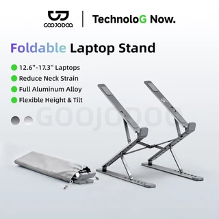 GOOJODOQ Laptop Stand Double-layer Height Increase Adjustable Height and Tilt for Laptops Ranging from 12.6'' to 17.3''