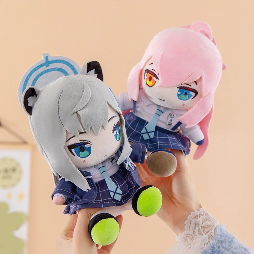 Blue Archive Plush ของเล่น Sunaokami Shiroko Takanashi Hoshino เกมตุ๊กตาตุ๊กตาแฟนของขวัญ verasath