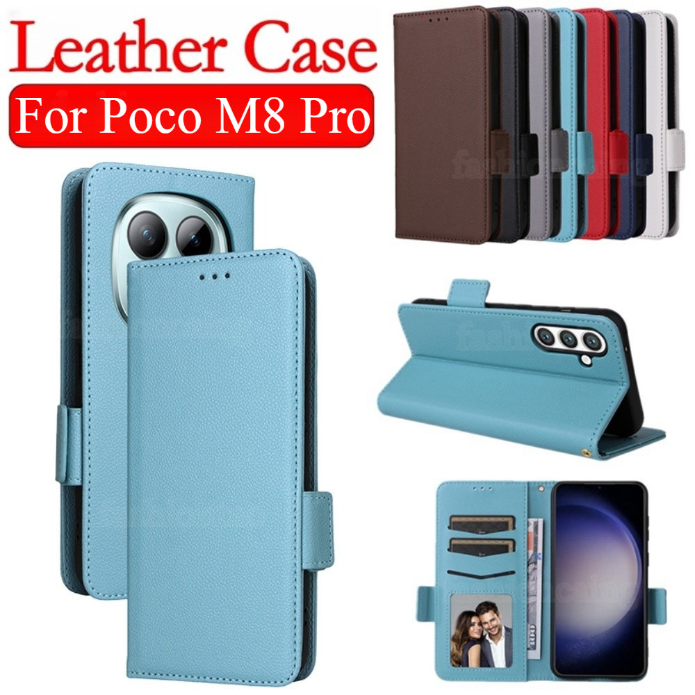 สําหรับ PocoM8 Pro Flip หนังสําหรับ Xiaomi Poco M8 Pro M8Pro M 8 PocoM8 Pro PocoM8Pro PocoPhoneM8Pro