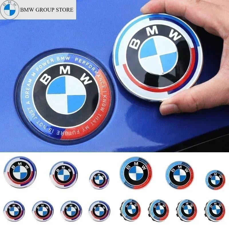 BMW GROUP 7 ชิ้นรถ Hood ด้านหน้าด้านหลัง Hubcap Emblem สําหรับ BMW 50Th ครบรอบ M E36 E46 E53 E90 E60
