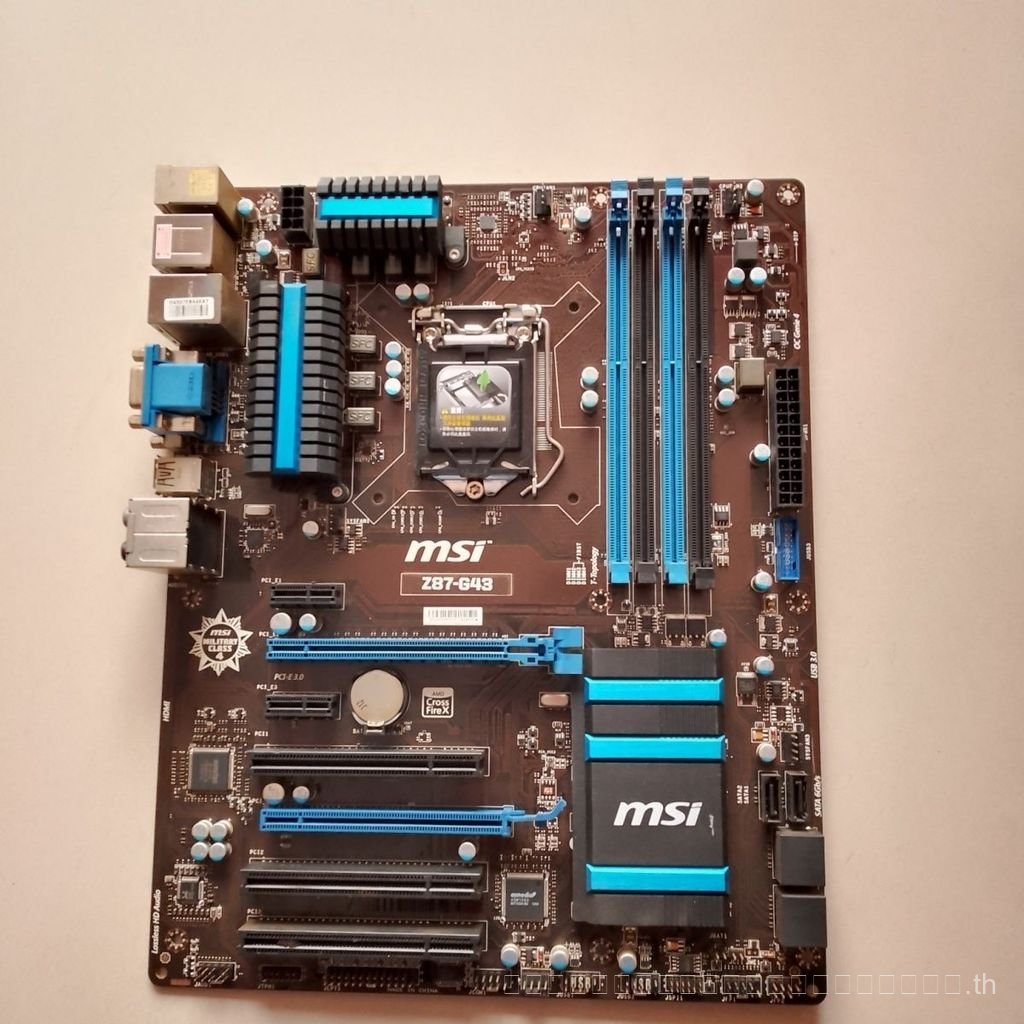 [Test Good Delivery, ซื้อพร้อมความมั่นใจ] เมนบอร์ด MSI Z87-G43 Deluxe บอร์ดขนาดใหญ่รองรับหน่วยความจํ