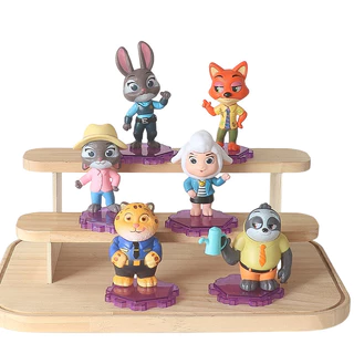 💥 จัดส่งจากประเทศไทย 💥6 ชิ้น/เซ็ต Zootopia 2 คอสเพลย์ Judy Hopps Nick Wilde อะนิเมะรูป COD Action Figure ตุ๊กตาของเล่นสําหรับของขวัญเด็กคอลเลกชันเครื่องประดับรถตกแต่งเค้กตกแต่ง