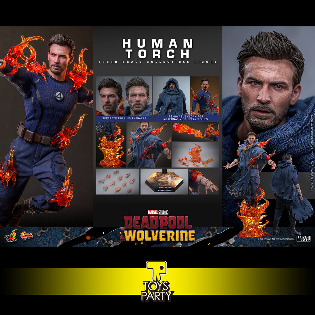 HotToys HT 1/6 MMS789 ไม่มีโลหะฟรีไฟฉายมนุษย์神奇4