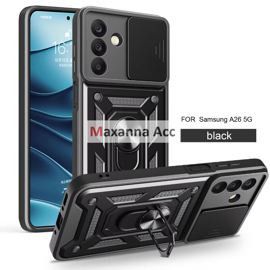 [MAXNA] Case Robot Armor Slide Camera Samsung A26 (5G) / Transformer Ring Open Close Camera Samsung 