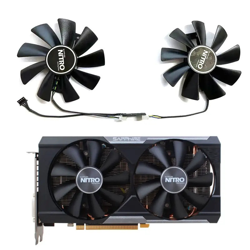 ใหม่ 98 มม.4PIN GAA8B2U R9 380 380X GPU พัดลมสําหรับ Sapphire Radeon R9 380 380x Nitro กราฟิกการ์ดเป