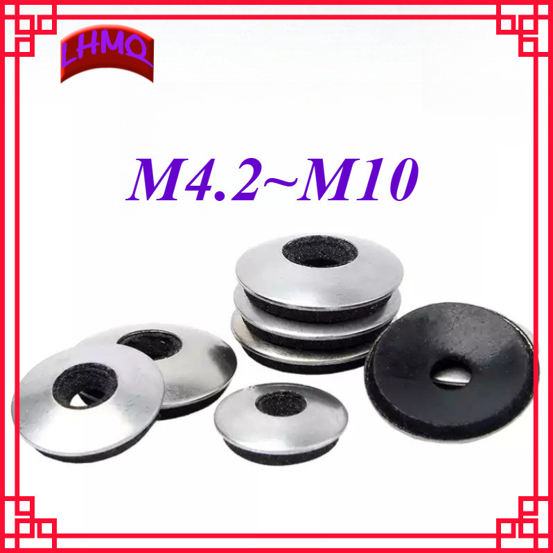 แหวนรอง กันน้ำซึม กันรั่ว แหวนรองน็อตหลังคา /ealing EPDM Washer/304SUS/M4.2M4.8/M5.5/M6.3/M8/M10LHMQ