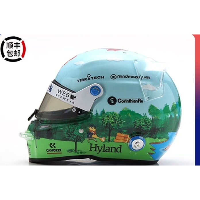 [คลังสินค้าพร้อม] Spark 1/5 F1 Racing Helmet รุ่น Botas 2023 Canada