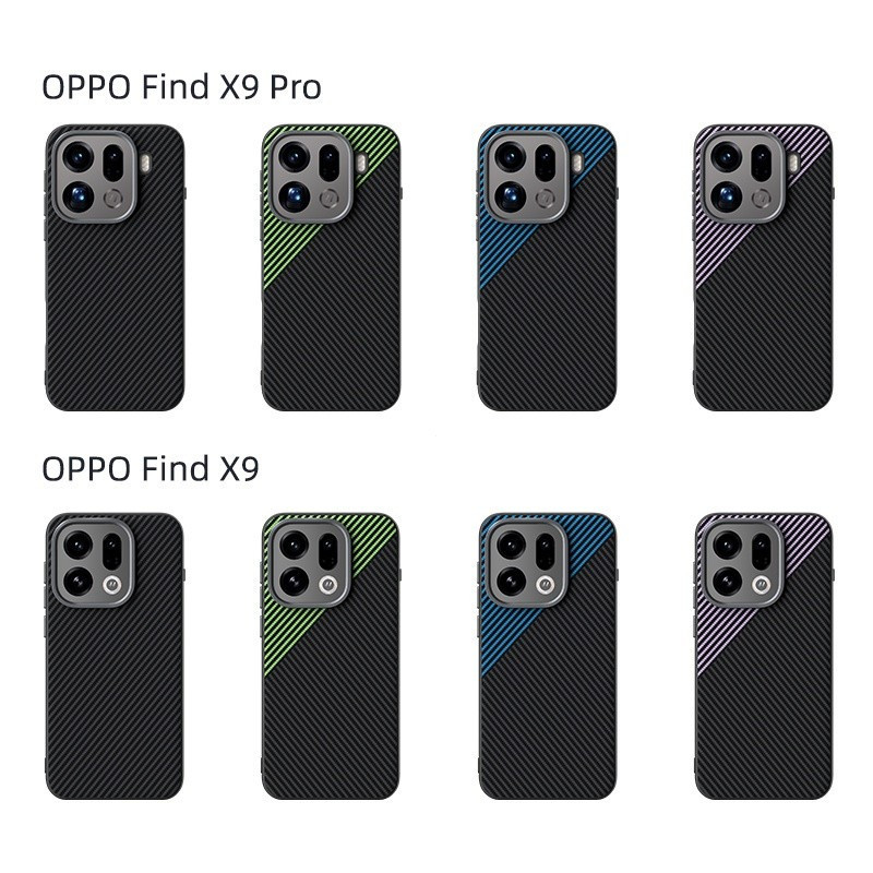 พื้นผิวคาร์บอนไฟเบอร์ในตัวเคสแม่เหล็กสําหรับOPPOค้นหาX9 รูปที่ 5