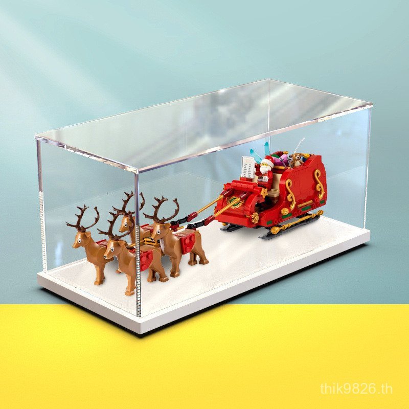 40499 Lego Acrylic Toy Box Display Santa Transparent Box Dust-Proof Model Sligh Cover RL0R
