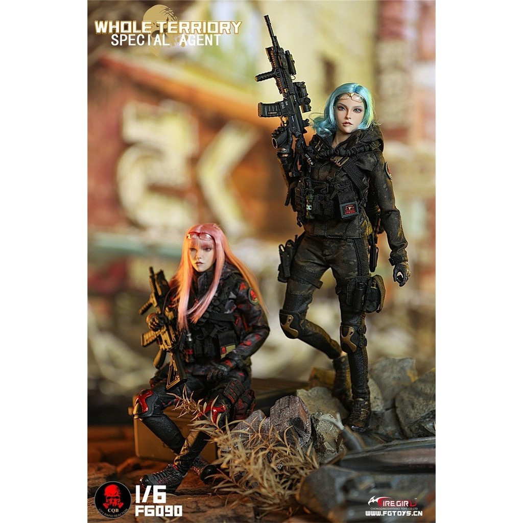 ( ⭕ PRE-ORDER)Fire Girl Toys CQB Tactical Agent - Two Color Versions 1/6 Scale Accessory Set