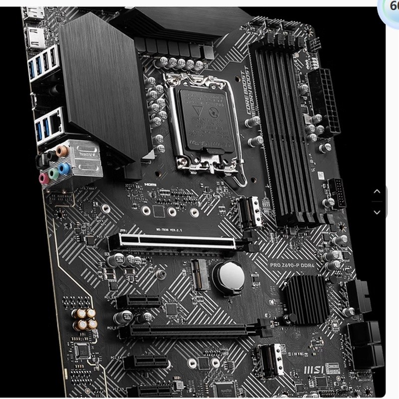 [ไม่ใหม่เอี่ยม] ถอดชิ้นส่วน MSI PRO Z690-P/A/UD Z790-P DDR4 รองรับ CPU รุ่นที่ 14