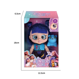 เพลง KPop Demon Hunters Action Figure Rumi Mira Zoey การ์ตูนไวนิลตุ๊กตา HUNTR/X Movable รูปของเล่นสะสมสําหรับของขวัญเด็ก