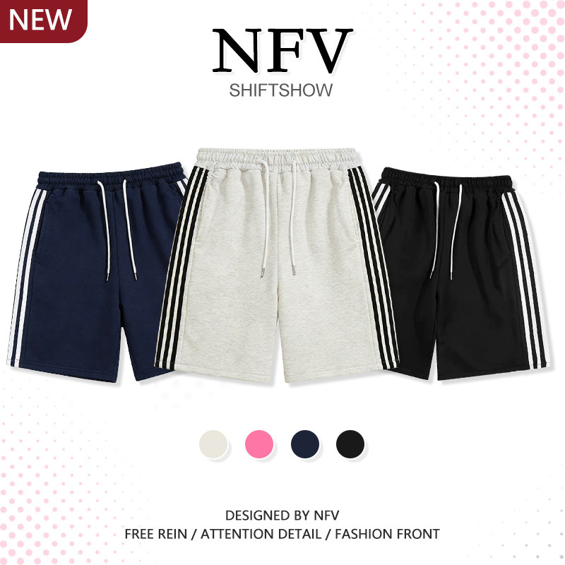 NFV กางเกงขาสั้น✨แฟชั่นเกาหลีสไตล์ ลำลอง เสื้อผญ ชุดหน้าร้อน หลวม ๆ ใส่สบาย กางเกงขาสั้นห้าส่วน ผ้าฝ้าย100% YGK