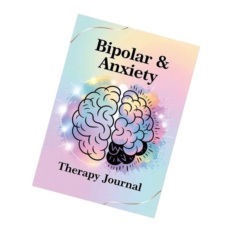 GROUP Bipolar ความวิตกกังวลบําบัด Journal ออกแบบสําหรับ Bipolar สนับสนุนและการแสดงออกอารมณ์ทุกวัน