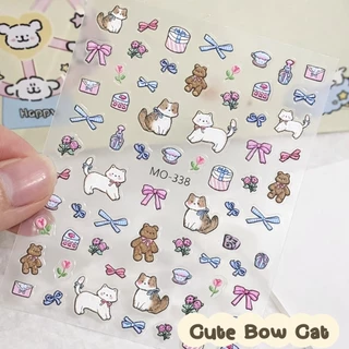 พร้อมส่งในไทย สติกเกอร์นูน3D แมว การ์ตูน กันน้ำ สติ๊กเกอร์DIY แต่งเล็บ ไอแพด สมุด แบตสำรอง ไอแพด