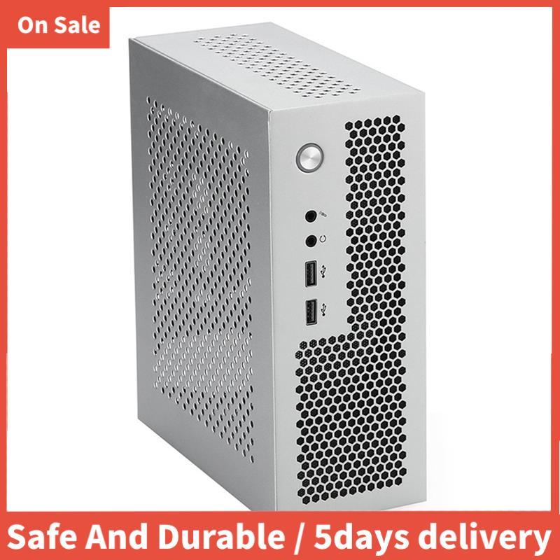 A09 HTPC เคสคอมพิวเตอร์ Mini ITX Gaming PC แชสซีเดสก์ท็อปแชสซี USB2.0 เคสคอมพิวเตอร์เคสคอมพิวเตอร์ที