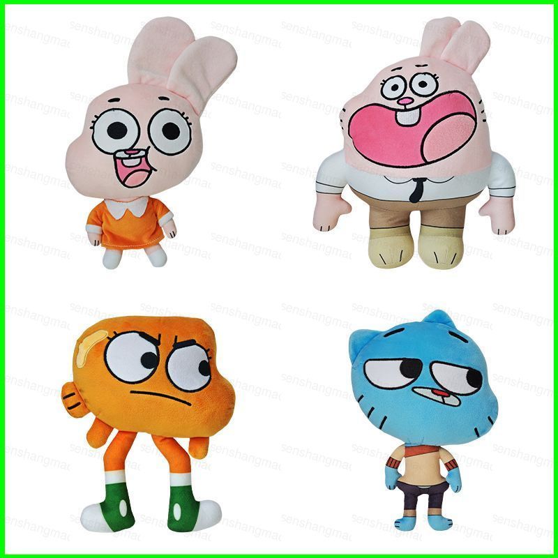 PS1 The Amazing World of Gumball ตุ๊กตาตุ๊กตาของขวัญสําหรับสาวตกแต่งบ้านตุ๊กตาของเล่นหมอนเบาะ SP1