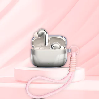 Stock ReadyCase สําหรับ Edifier EvoBuds Pro/Lolli Pro5 TPU ฝาครอบหูฟังแบบนุ่มโปร่งใสพร้อมเชือกมือ