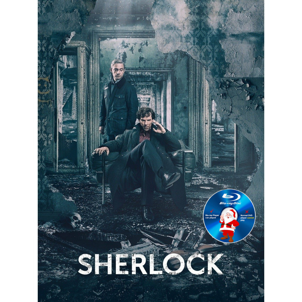 E-Bluray TV Series : Sherlock Season 1 ถึง 4 All Collection 神黑夏洛克 2010 - 2017 - 2 แผ่น