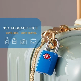 ล็อก TSA กุญแจล็อคกระเป๋าเดินทาง ล็อคกระเป๋าเดินทางได้รับการอนุมัติ รับรองโดย TSA กันการตัด แบบพกพา กุญแจล็อคกระเป๋า