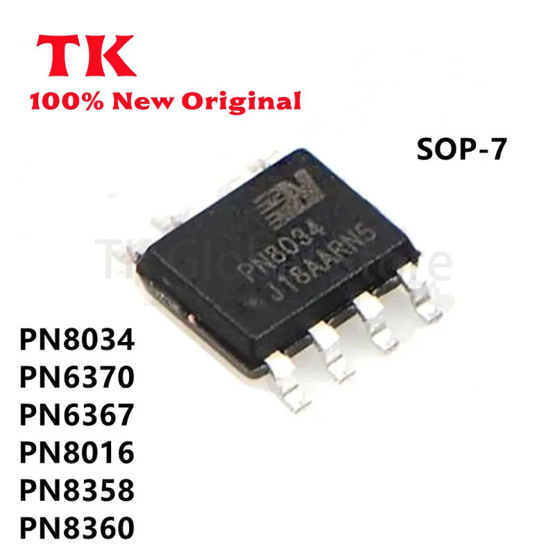 5 ชิ้น PN6367 PN6370 PN8016 PN8034 PN8358 PN8360 SOP-7 AC/DC Converter IC การจัดการพลังงาน IC ในสต็อ