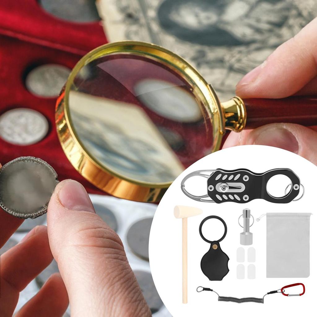 [zcins] Pocket Coin Pinger Test Kit เครื่องทดสอบเหรียญ Gold Silver Coin Ping การทดสอบ