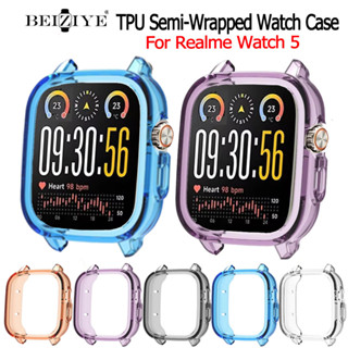 เปลือกป้องกันสำหรับ Realme Watch 5 เพลงTPU Shellนาฬิกากรอบกั…