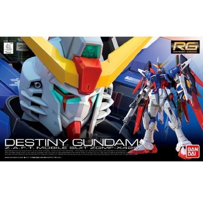 Bandai Assembly Model RG 1/144 Gundam SEED-D Destiny Gundam Destiny Gundam