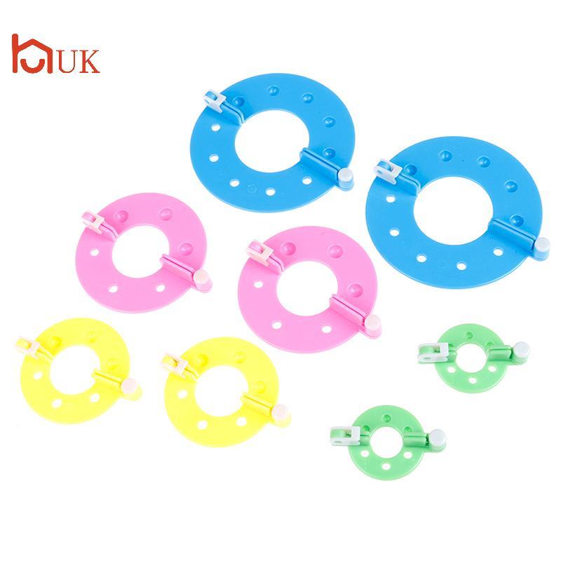 UK 8PCS 4 ขนาด Fluff Ball Weaver PomPom Maker ถัก Loom Kit TH