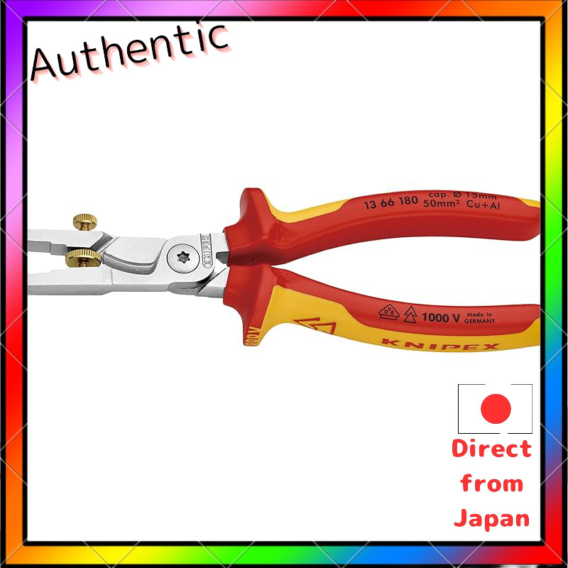 KNIPEX 1366-180 Insulated Cutting Stripper 1366-180