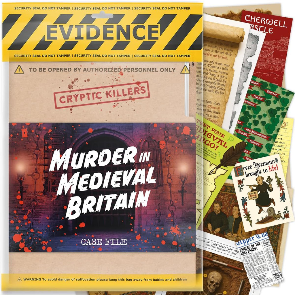 Cryptic Killers Unsolved Murder Mystery Game - Cold Case Files Investigation Detective Evidence & Cr
