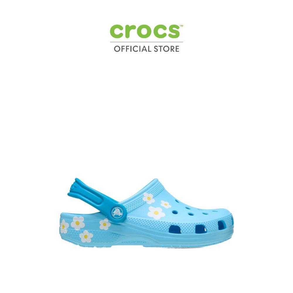 CROCS รองเท้าลำลองเด็ก CLASSIC DAISY CLOG - TINTED GLASS รุ่น 211257-4WD - Blue