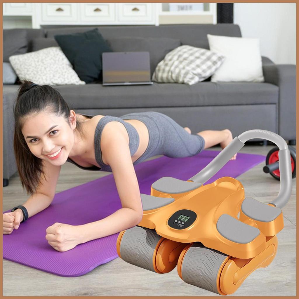 Ab Roller เข่า Pad Timer Elbow Support สี่ล้อ Ab Roller พร้อมข้อศอกสนับสนุนสําหรับ Core กล้ามเนื้อออ