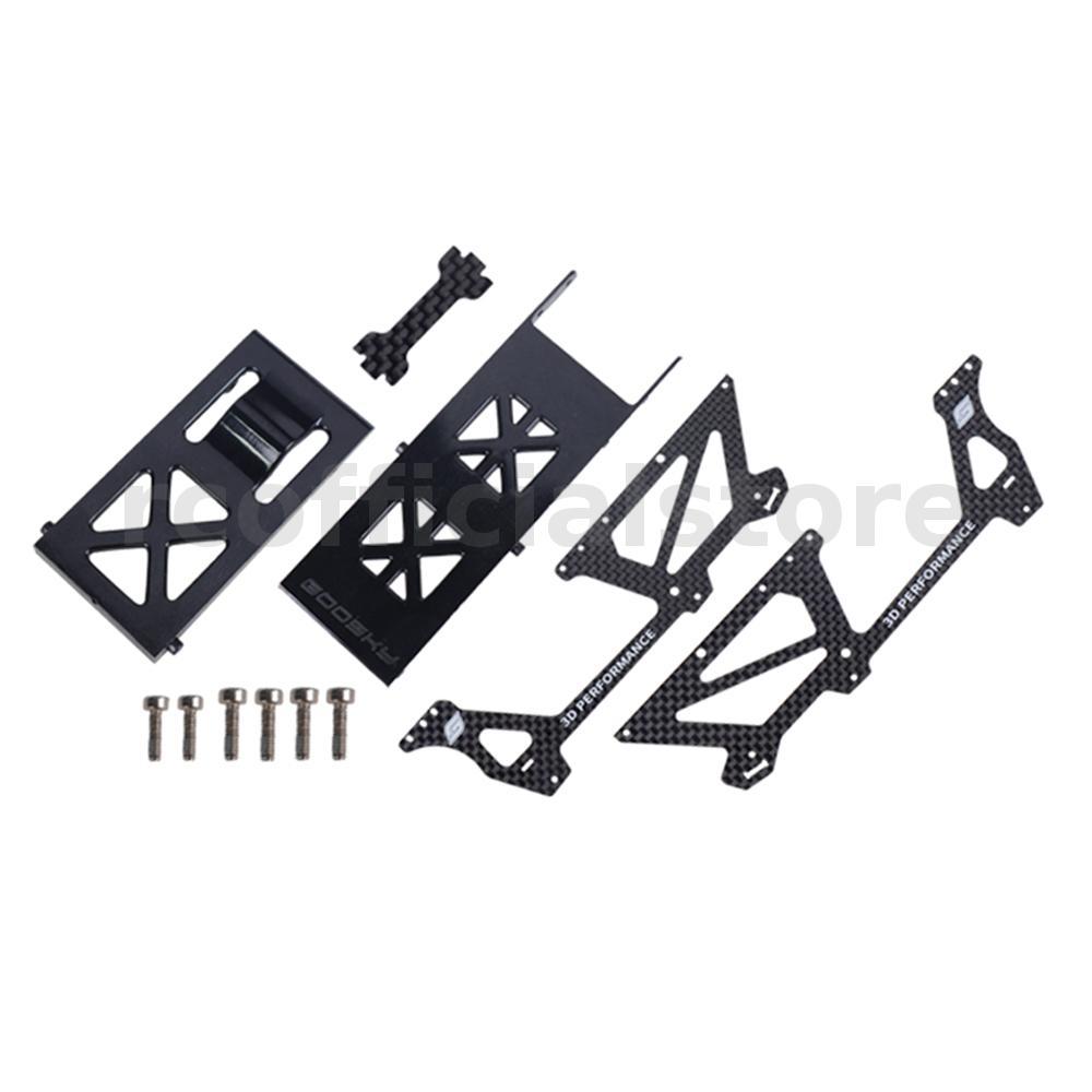 GOOSKY S2 Max RC เฮลิคอปเตอร์อัพเกรดชุดชิ้นส่วนคาร์บอนไฟเบอร์แผงด้านข้าง + รองรับด้านล่างแผ่นคาร์บอน + แบตเตอรี่ Bay to GOOSKY S2 Ultra การปรับเปลี่ยน