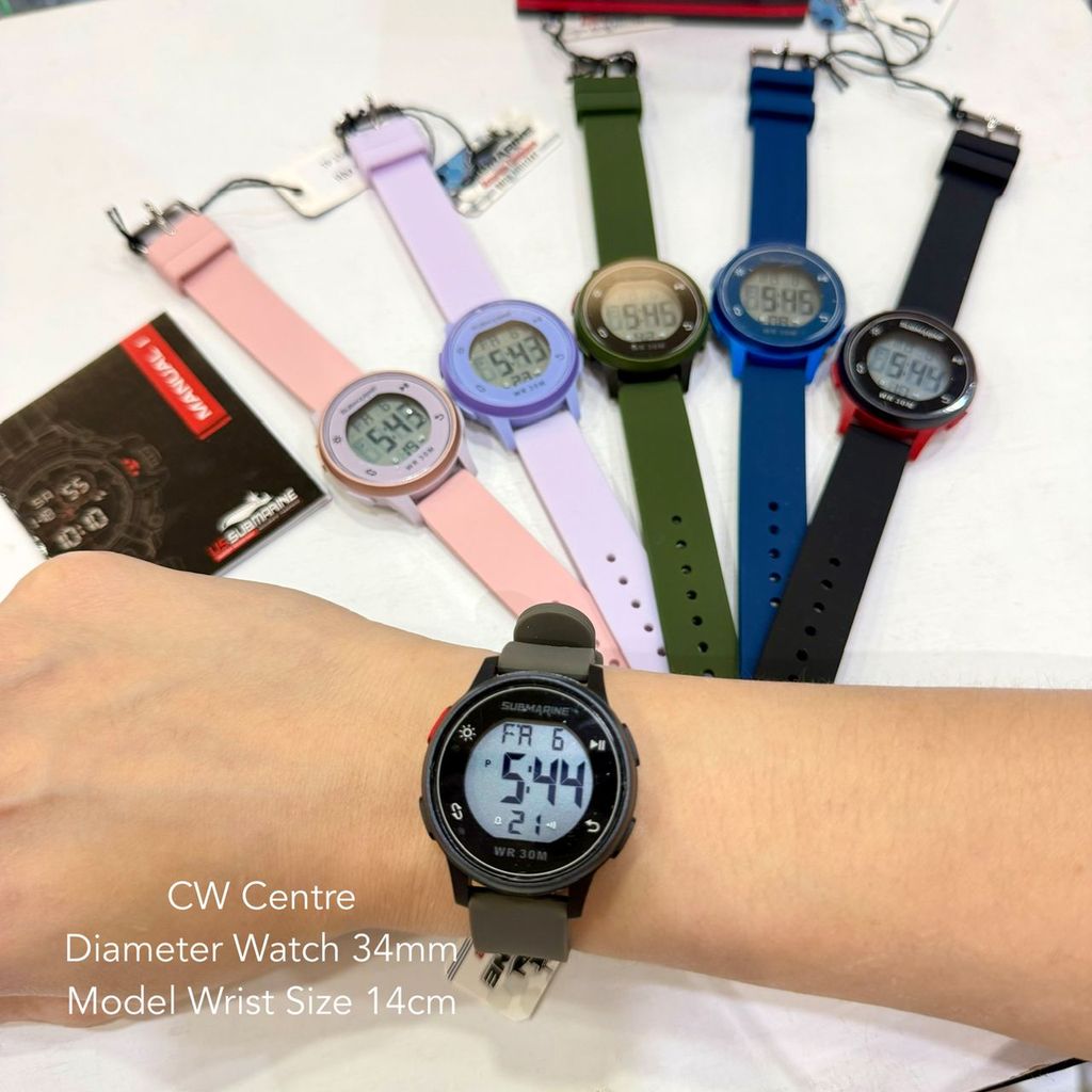 SUBMARINE TP 1565 L ( DIAMETER 34MM ) YOUTH DIGITAL SPORT WATCH