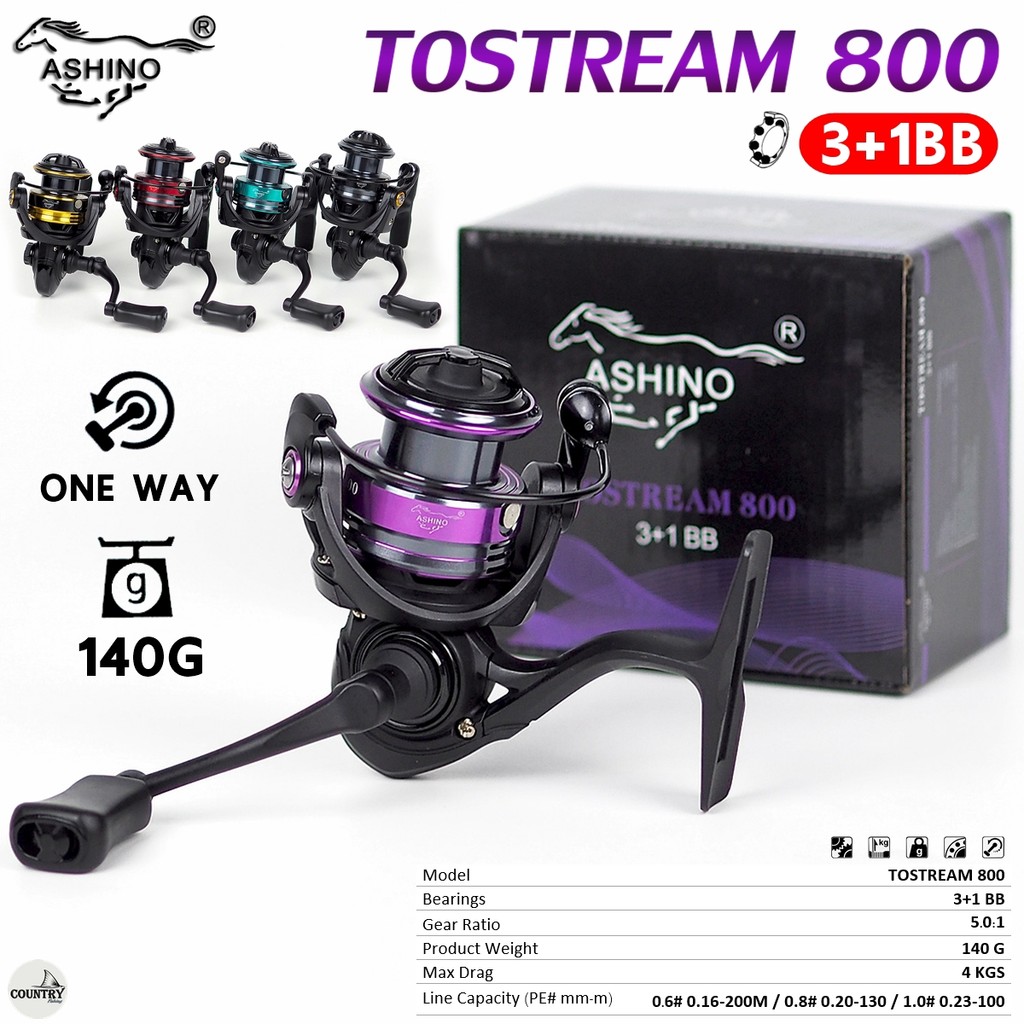 รอกตกปลา ASHINO TOSTREAM 800 อาชิโน่ ทูสตรีม  [2026]