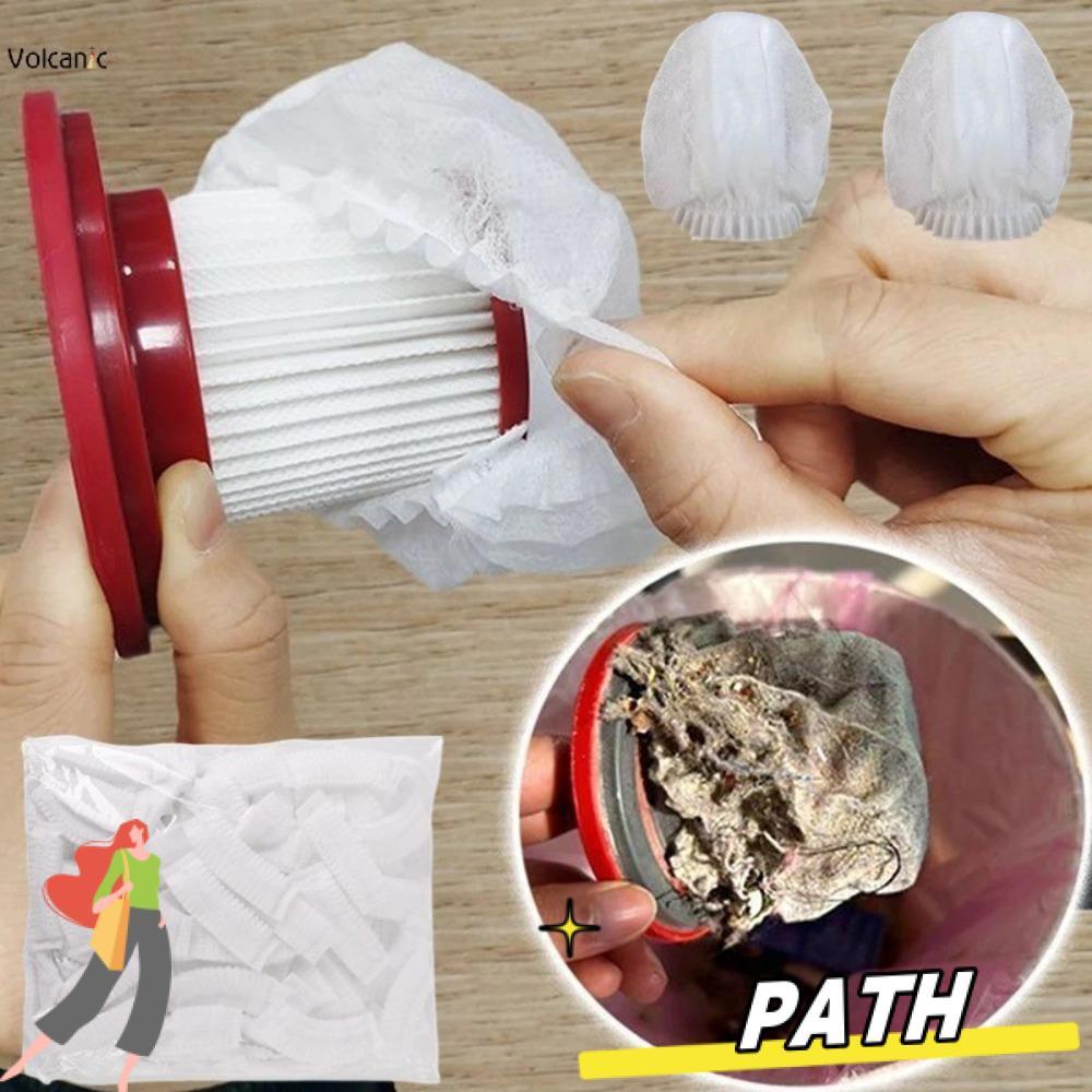 แพธ 100ชิ้น ฝุ่นคอลเลกชันกรอง,ตาข่ายไม่ทอเครื่องดูดฝุ่นกรองตาข่าย,ทนทานฝุ่นทิ้งกรองปกอุปกรณ์เสริม