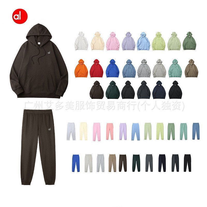 alo European and American Kim Ji-soo Jisoo The same style hoodie with 3D logo, autumn sports and cas